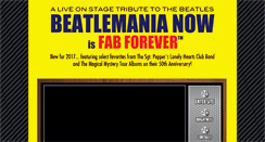 Desktop Screenshot of beatlemanianow.com